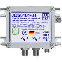 Jultec Einkabelumset. f.1 SAT JOS0101-8T u.Terrestrik 1xGlasfaser FC/PC 8xRec.