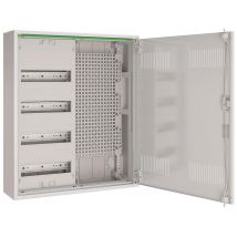 ABN Feldverteiler AP T:160mm ABNRM204M01 m.Lüftungstür 4 Reihen REG Mediafeld