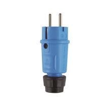 ABL Hightech Stecker SCHUKO 100000066 fr-be Elamid blau IP54 Typ 1520