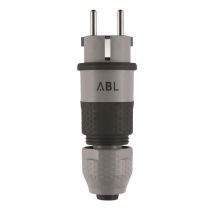 ABL Professional Stecker 100000070 SCHUKO & fr-be Elamid 2K gr sv IP54 Typ (Inhalt 10 Stück)