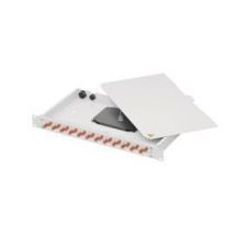 TG 19" 1HE LWL Spleissbox 100131015 Basis eco 6xLC-D+12xLC Pigt50/125 OM4