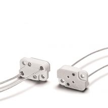 VOSS NV-Fassung Keramik GY6,35 100662 G6,35 + GZ6,35 Leitungen 140mm