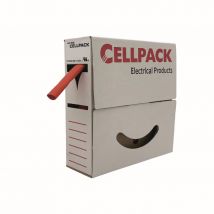 CELL Schrumpfschlauch- SB 12-4 rt 8m Abrollbox, 12-4mm/L:8m, rot