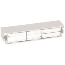 CobiNet 102241 Modulschilderrahmen 2/10 ** aufsteckbar auf Montagewanne/-kanal (Inhalt 12 Stück)