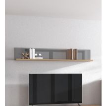 Mensola rovere e grigia, design moderno ZFM29311011