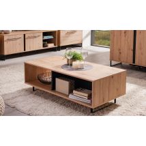 Tavolino industry soggiorno, finitura Rovere e Nero ZFM63280011