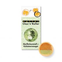 Choc 'n' Roller Marillenkaramell + Kürbiskernnougat (14,5g)