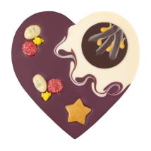 Fruchtiges Weihnachtsherz mit Nougat de luxe