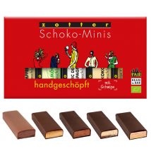 Handgeschöpfte Schoko-Minis mit Schwips, 5 Sorten (100g)