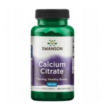 Minerały Wapń Swanson Coral Citrate 200mg 60kaps
