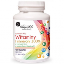 Witaminy i Minerały Kompleks Aliness Witaminy i Minerały 100% 120tab