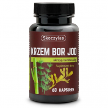 Minerały Kompleks Skoczylas Krzem, Bor, Jod, Skrzyp, Bambus, Algi 60kaps