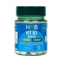 Witamina B Holland&Barrett Niacin/Vit B3 100mg 120tab