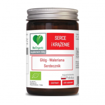 Serce i Układ Krążenia Kompleks BeOrganic Serce i Krążenie 500mg 100tab