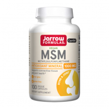 Regeneracja Stawów Siarka Organiczna Jarrow Formulas MSM 1000mg 100vkaps