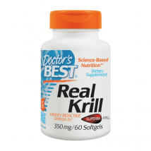 Kwasy Tłuszczowe Omega 3 Doctor's Best Real Krill 350mg 60softgels