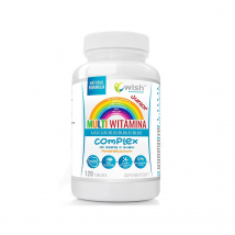 Witaminy i Minerały dla Dzieci WISH Multiwitamina Junior do Ssania 120chewables
