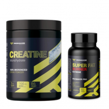 Zestaw Pokochaj mięśnie Promaker Creatine Monohydrate 500g+ Promaker Super Fat Burner Extreme 90kaps