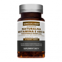 Witaminy Singularis Naturalna Witamina E Tokoferole Kompleks 400IU 60 KAP