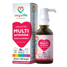 Witaminy i Minerały w Kroplach MyVita Multiwitamina dzieci dorośli 30ml