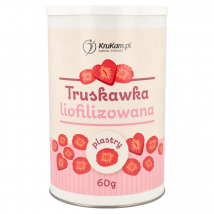 Zdrowa Żywność Przekąski KruKam Truskawka liofilizowana plastry 60g