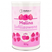 Zdrowa Żywność Przekąski KruKam Malina liofilizowana cała 80g