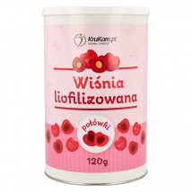 Zdrowa Żywność Przekąski KruKam Wiśnia liofilizowana połówki 120g