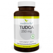 Wsparcie Wątroby Kwas Tauroursodeoksycholowy MEDVERITA Tudca 250mg 120kaps