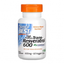 Wsparcie Odporności Resweratrol Doctor's Best Trans-Resveratrol 600mg 60vcaps