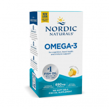 Kwasy Tłuszczowe Omega Nordic Naturals Omega 3 690mg lemon 180softgels