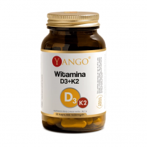 Witaminy K2 + D3 Yango Witamina D3+K2 MK7 90kaps