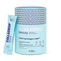 Wsparcie Włosów, Skóry, Paznokci Kolagen Rybi Aura Herbals Colladrop Beauty Kolagen 10000mg 30sasz