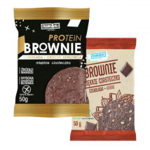 Zestaw Frank&Oli Proteinowe Ciastko Brownie z Orzechami Nerkowca + Brownie Miękkie Ciasteczko 50g