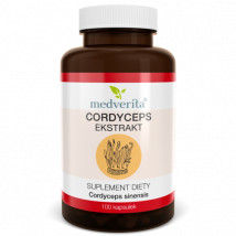 Adaptogeny Maczużnik chiński MEDVERITA Cordyceps 500mg 100kaps