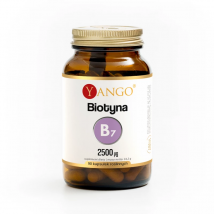 Wsparcie Włosów, Skóry, Paznokci Biotyna Yango Biotyna 90kaps