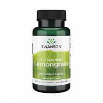 Detoks i Antyoksydanty Trawa Cytrynowa Swanson Full Spectrum Lemongrass 400mg 60caps