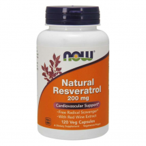 Zdrowe Serce Resweratrol Now Foods Natural Resveratrol 200mg 120kaps