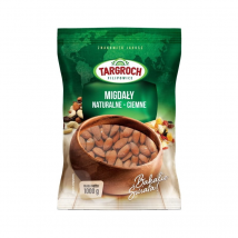 Zdrowa Żywność Migdały Targroch Migdały Naturalne Ciemne 1kg Flowpack