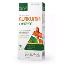Układ Pokarmowy Medica Herbs Kurkuma + Piperyna 60kaps
