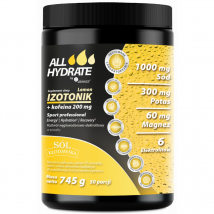 Węglowodany Izotonik Aliness ALLHydrate Izotonik + Kofeina 745g