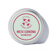 Kosmetyki Naturalne 4 Szpaki Balsam do ust mięta i czereśnia 15ml