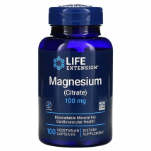 Minerały Magnez Life Extension Magnesium Citrate 100mg 100vcaps