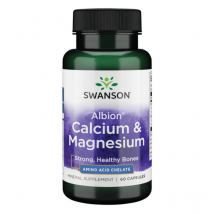 Minerały Swanson Albion Calcium & Magnesium 60kaps