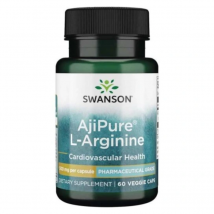 Serce i Układ Krążenia Swanson AjiPure L-Arginine 500mg 60vkaps