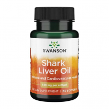 Serce i Układ Krążenia Swanson Shark Liver Oil 550mg 60softgels