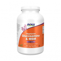 Regeneracja Stawów Now Foods Glucosamine & MSM Vegetarian 240vcaps