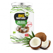 Olej Kokosowy Big Nature Olej kokosowy rafinowany BIO 900ml