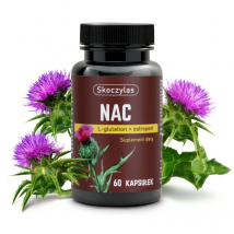 Wsparcie Wątroby Skoczylas NAC L-glutation Ostropest 60kaps