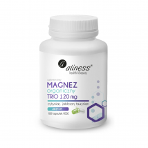 Minerały Aliness Magnez Organiczny Trio 120mg z B6 100vkaps