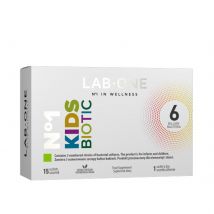 Wsparcie Jelit Probiotyki dla Dzieci Lab One N°1 Kids Biotic 15 Saszetek